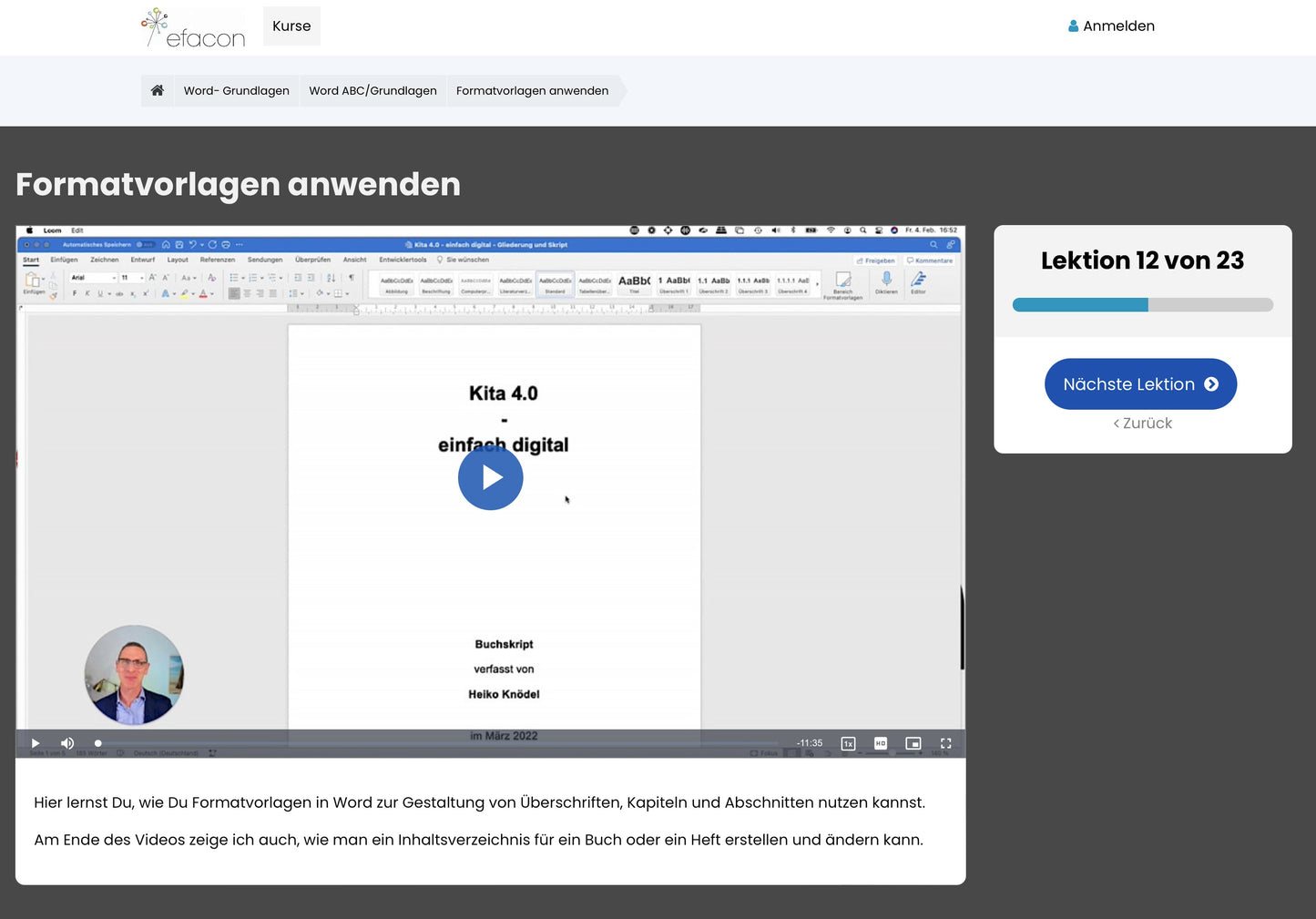 Online-Akademie: MS Word Grundlagen mit anschaulichen Beispielen